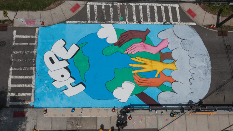 West Orange creates street mural to slow down traffic